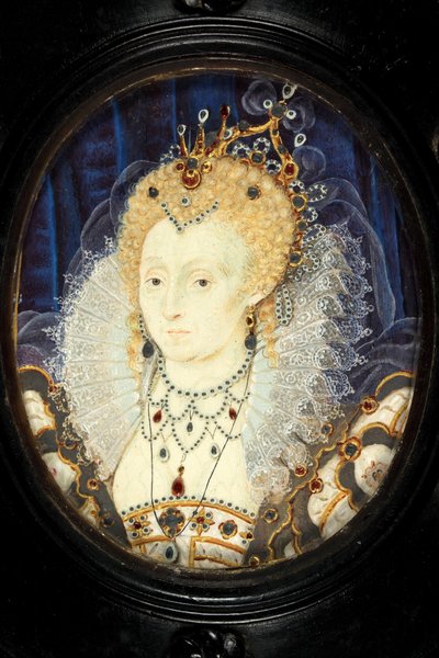 Königin Elisabeth I, ca. 1590 von Nicholas Hilliard